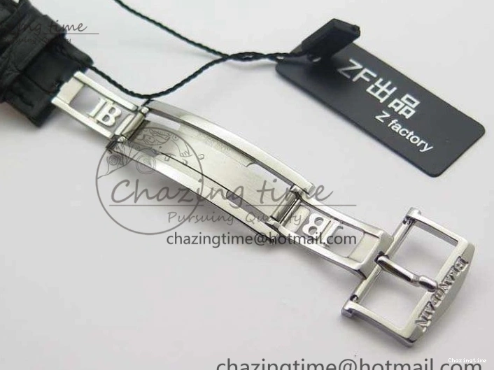 0326 Villeret 6651 SS ZF 1:1 Best Edition White Dial On Black Leather Strap A Practical 8098